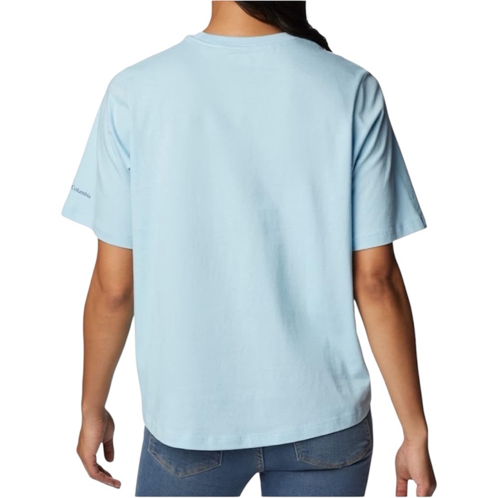 Columbia Women's Light Blue North Cascades Relaxed Fit Graphic Tee - Picture 2 of 7